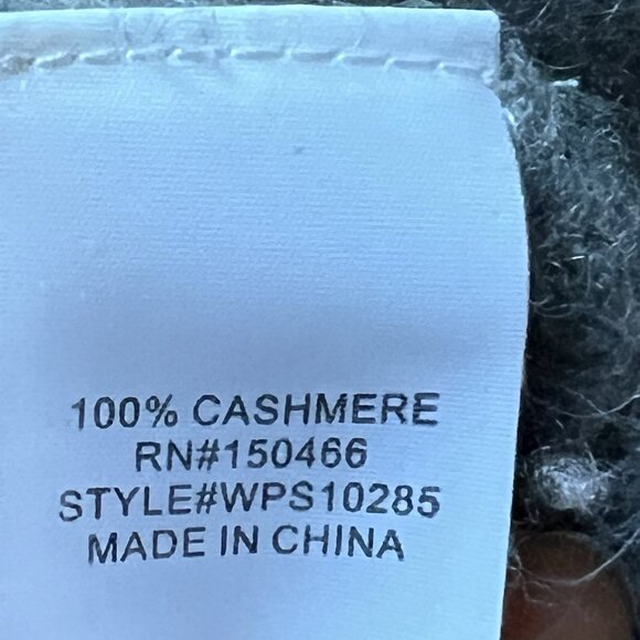 41 Hawthorn 100% Cashmere Gray Open Front Sweater Cardigan 2X Duster Waterfall - Picture 5 of 7